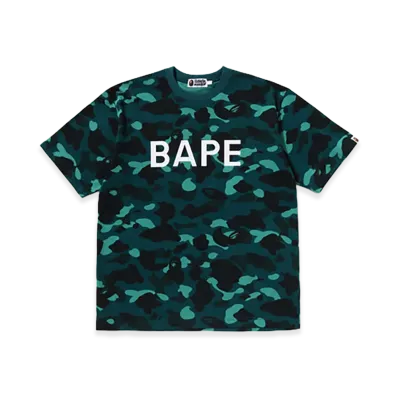 A BATHING APE Color Camo Bape Relaxed Fit Tee "Green"
