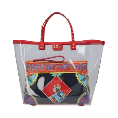 Dolce&Gabbana Beatrice Shopping Bag Large Pvc "Multicolor"