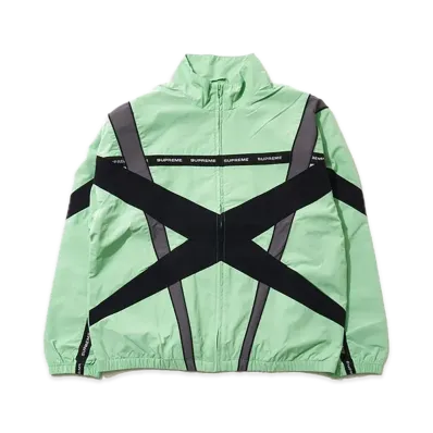 Supreme Cross Paneled Track Jacket "Mint"