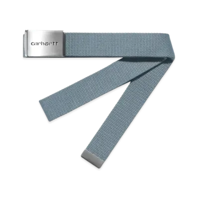 Carhartt WIP Clip Belt Chrome "Frosted Blue"