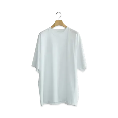 COMOLI Cotton Jersey Short Sleeve T-Shirt "White"