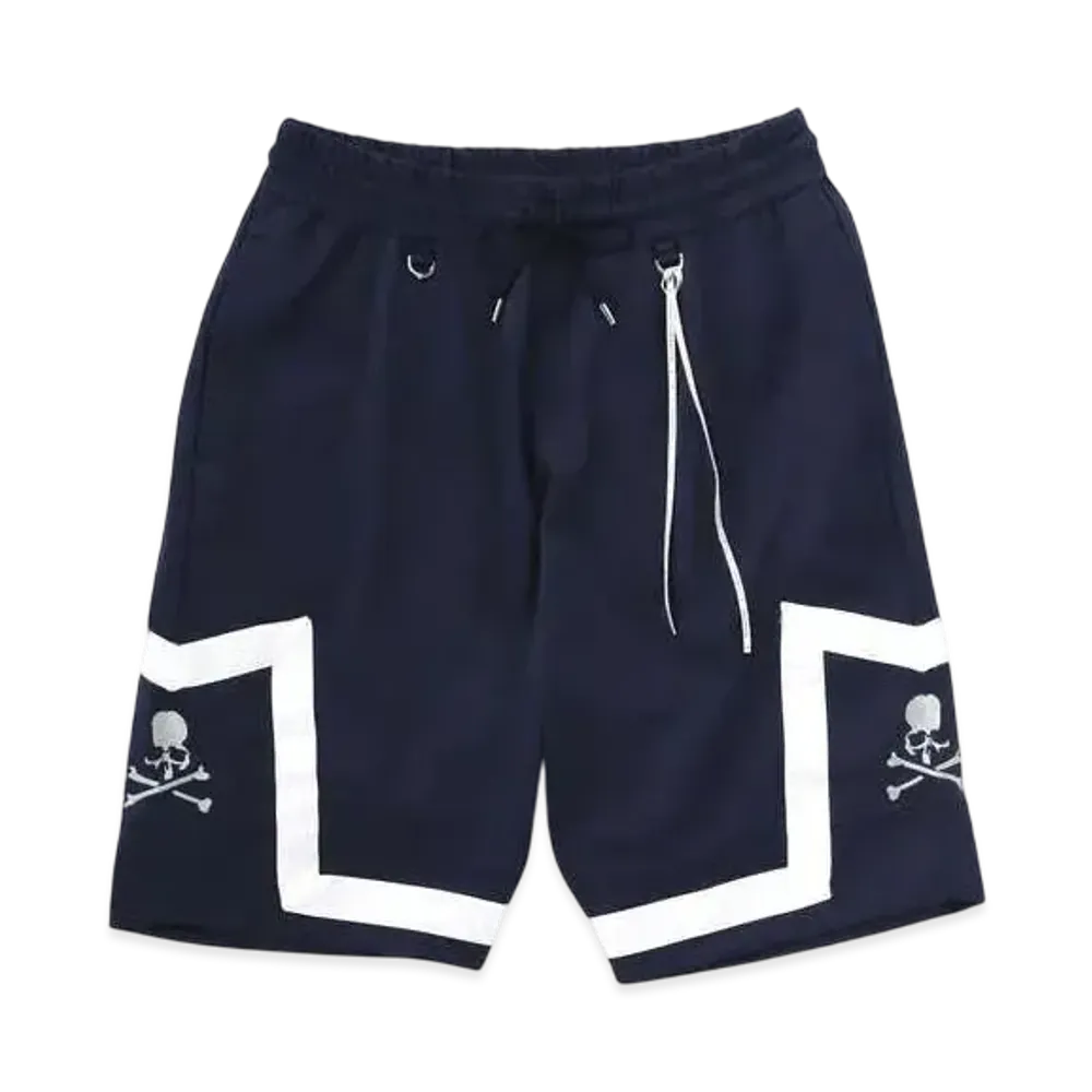 mastermind WORLD Jacquard Tape Bb Shorts "Navy (White Tape)"