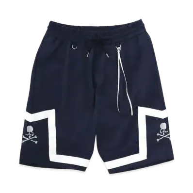 mastermind WORLD Jacquard Tape Bb Shorts "Navy (White Tape)"