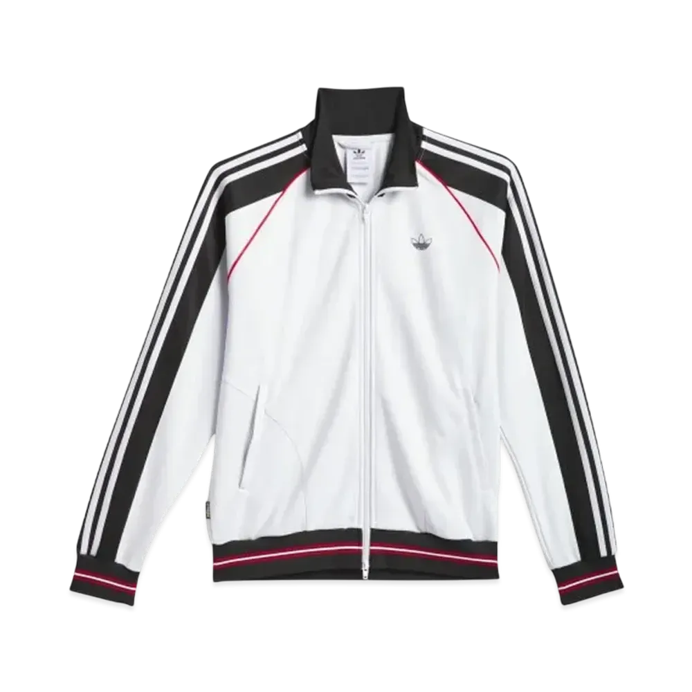 adidas Tyshawn Track Jacket "Crystal White/Black/Better Scarlet"