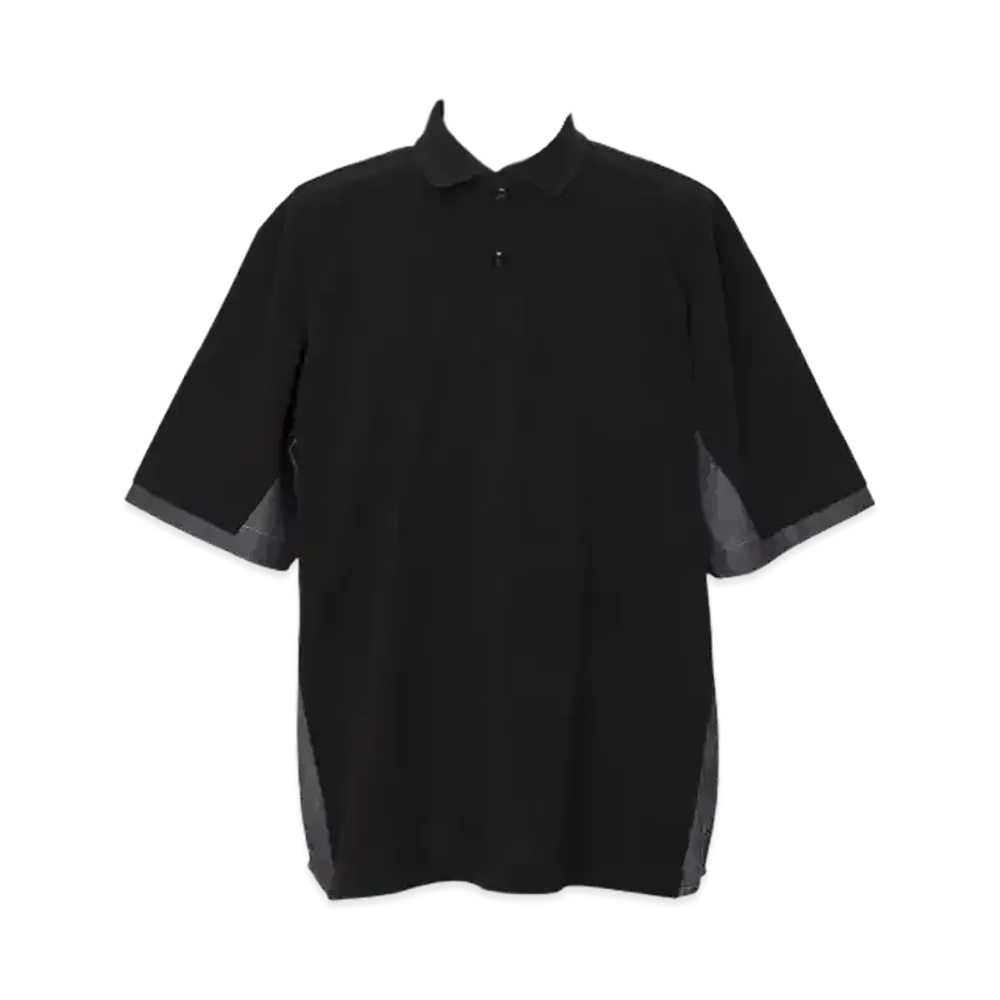 sacai Dungaree x Cotton Jersey Polo Shirt "Black/Indigo"