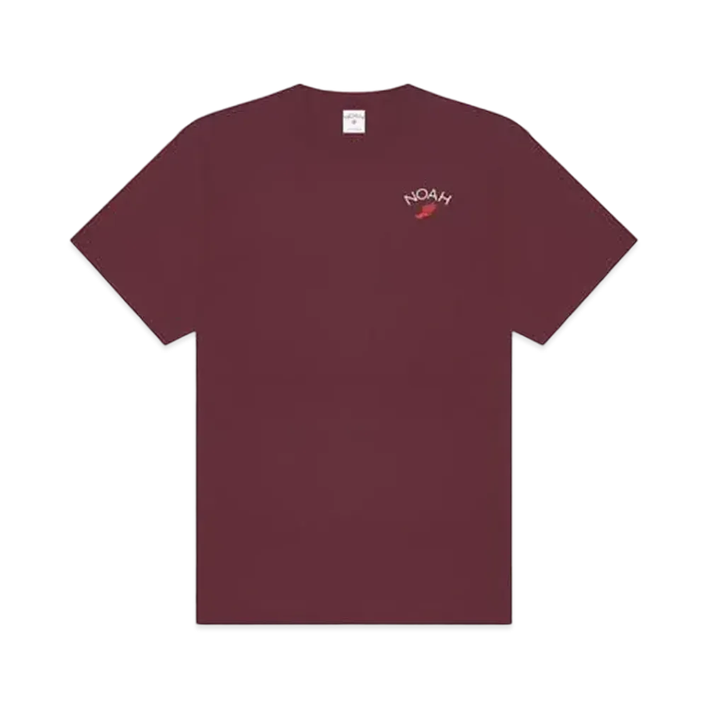 Noah WINGED FOOT CONTRAST POCKET TEE "Burgundy"