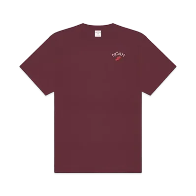 Noah WINGED FOOT CONTRAST POCKET TEE "Burgundy"
