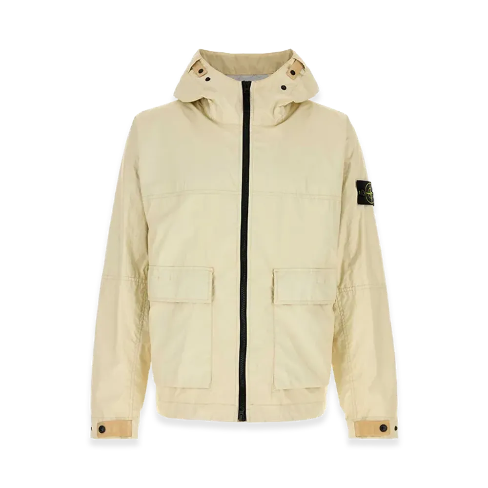 Stone Island Pastel Yellow Nylon Jacket "Yellow"