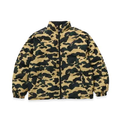 A BATHING APE 1st Camo Reversible Down Jacket "Yellow"