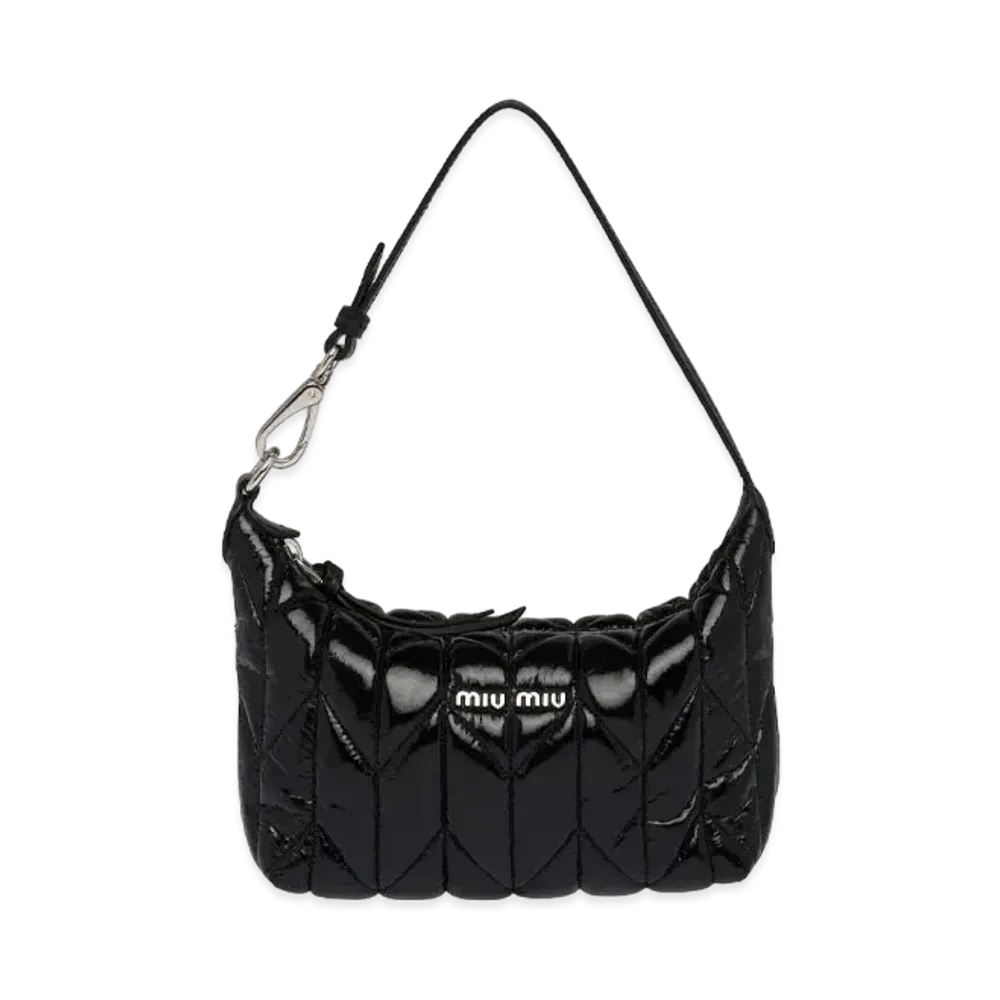 MIU MIU Miu Spirit Cire Mini-Bag "Black"