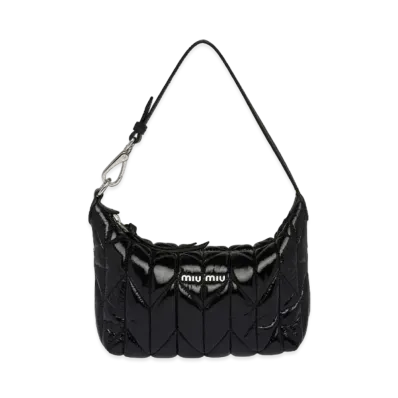 MIU MIU Miu Spirit Cire Mini-Bag "Black"