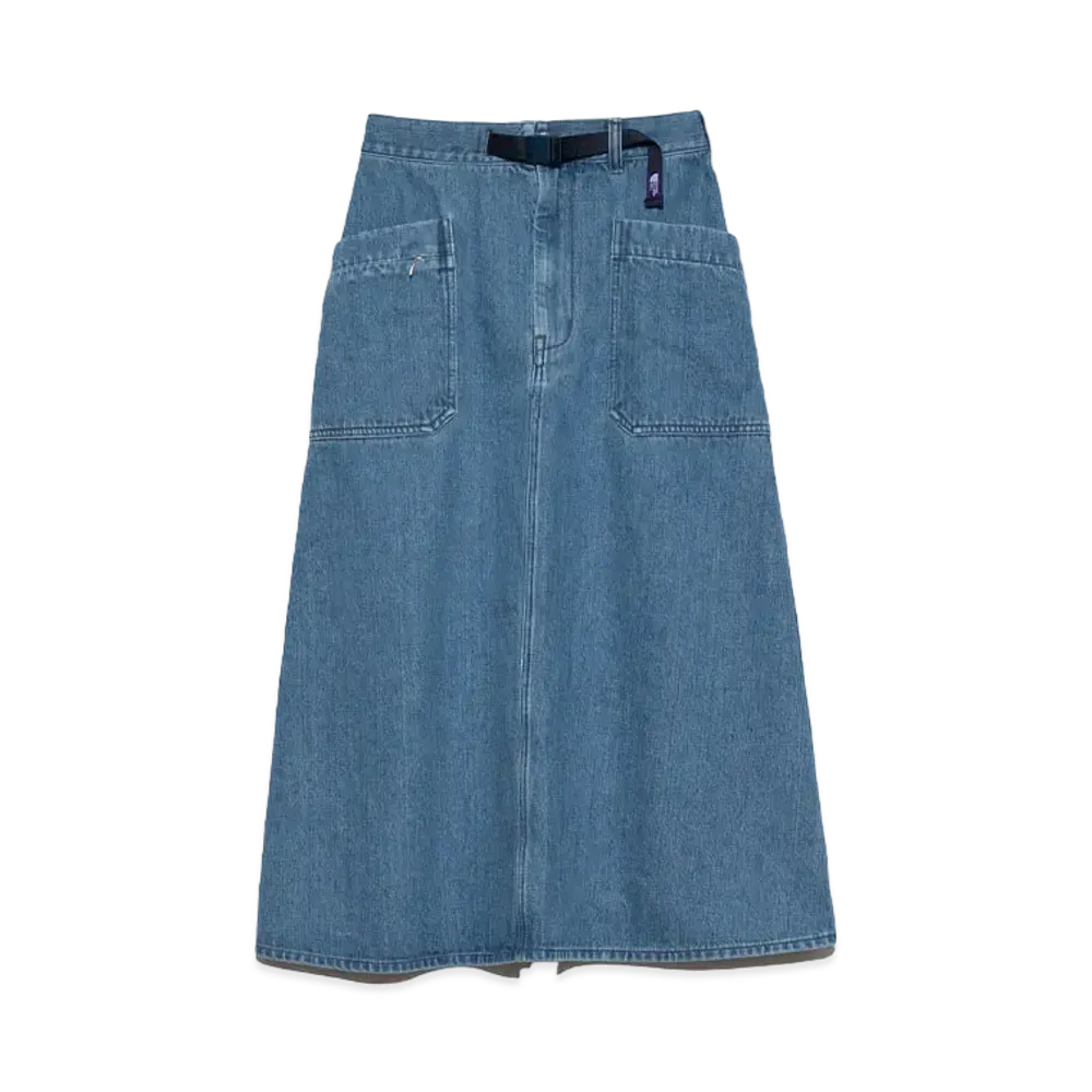 The North Face PURPLE LABEL Denim Field Skirt "Indigo Bleach"