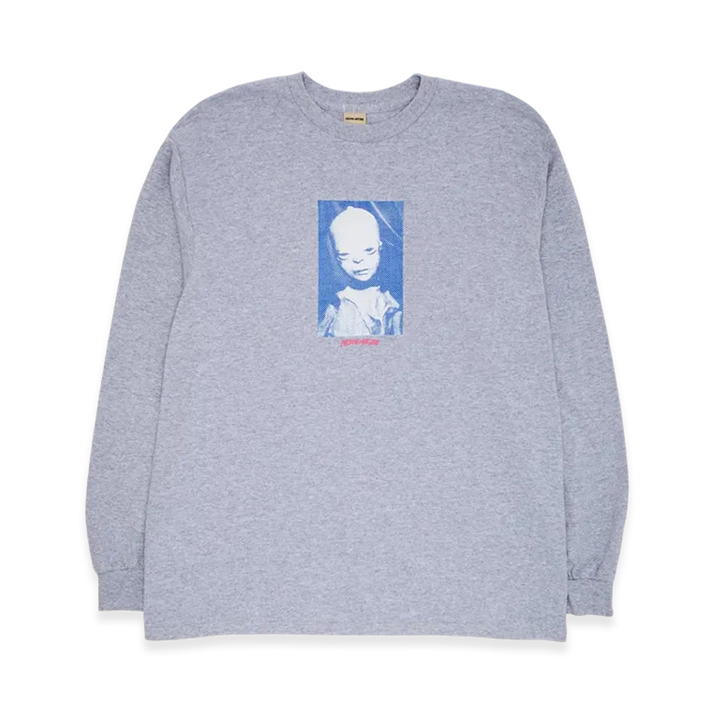 Fucking Awesome Damaged Long Sleeve Tee "Gray"