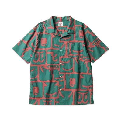 SAYHELLO Zerosy Letter Shirts "GREEN"