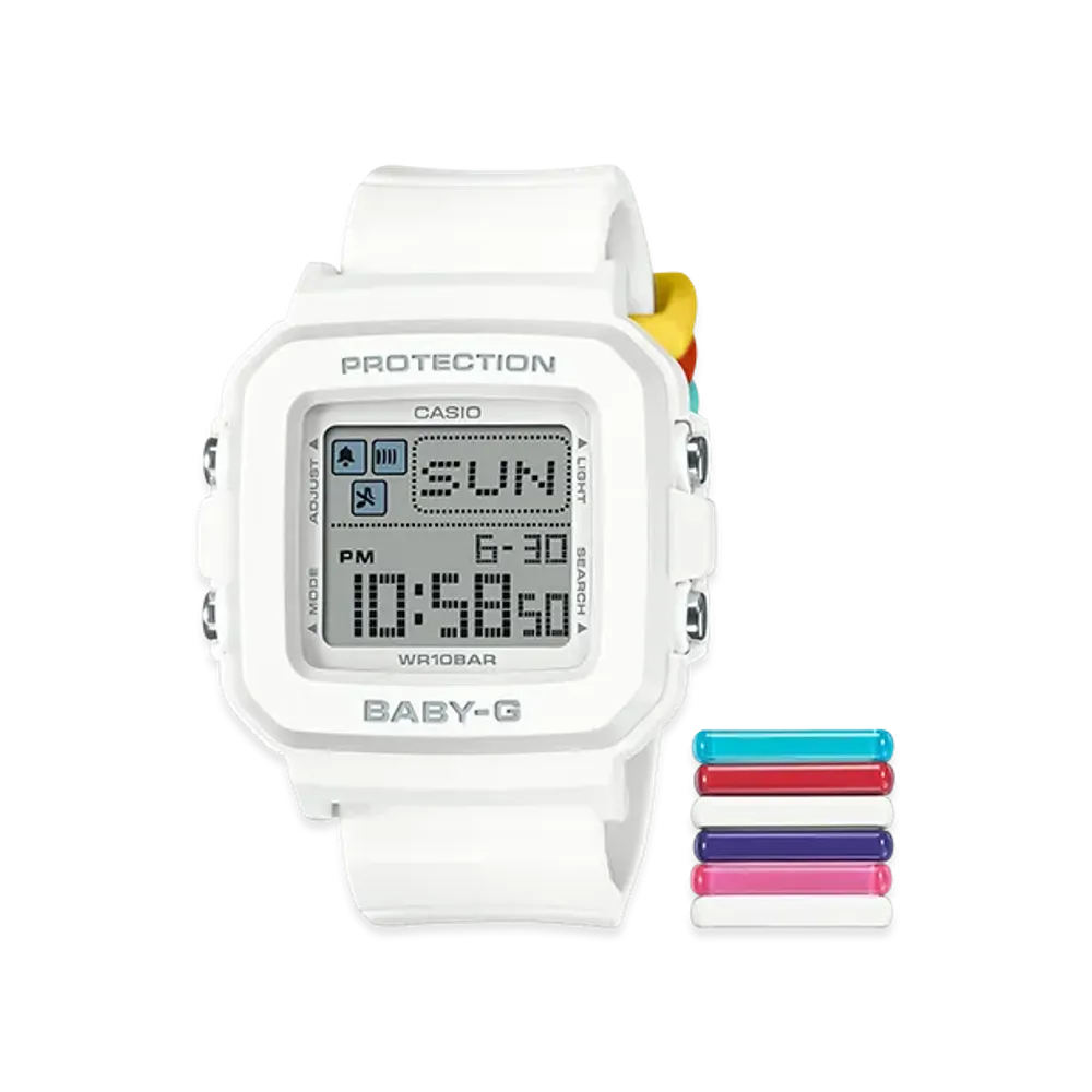 Casio G-Shock Baby-G Plus BGD-10 Digital L Watch With Band Loop "White"