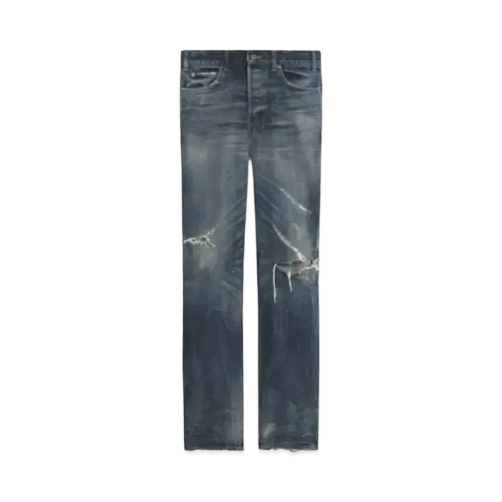CELINE 90'S Jeans / Moonlight Wash Selvedge Denim "Moonlight Destroy Wash"