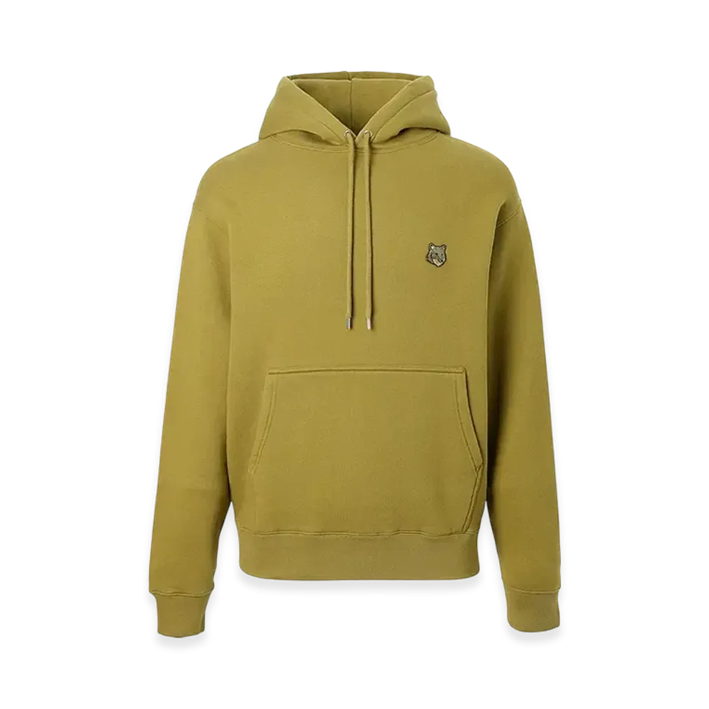 Maison Kitsune Bold Fox Head Patch Comfort Hoodie "Khaki Green"
