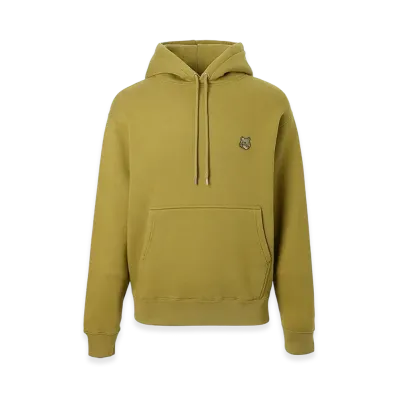 Maison Kitsune Bold Fox Head Patch Comfort Hoodie "Khaki Green"