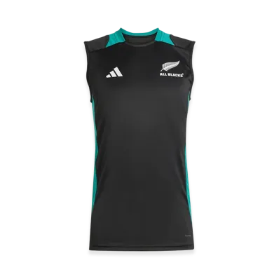 adidas All Blacks Singlet "All Black/Pure Teal"