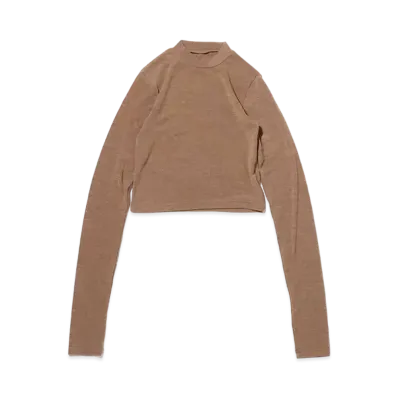 atmos pink Sheer Turtleneck Pullover "Beige"
