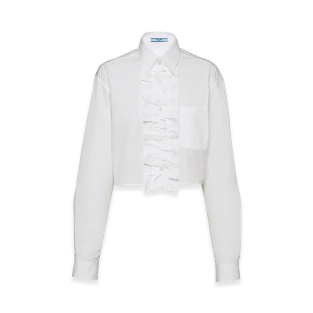 PRADA Women's Poplin Shirt "White"