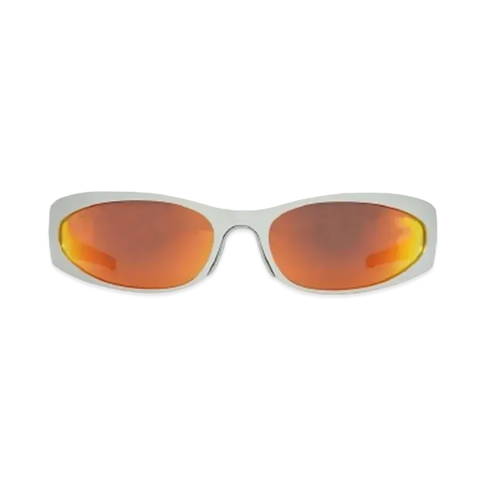 BALENCIAGA BB0290S-004 Front: "Silver" Temple: "Silver" Lens: "Red"