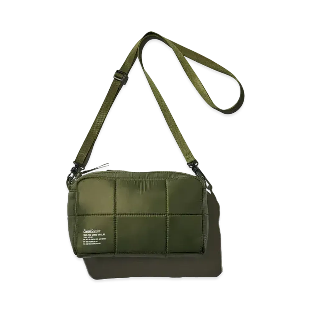 FreshService Quilted Cube Bag_M "Khaki"