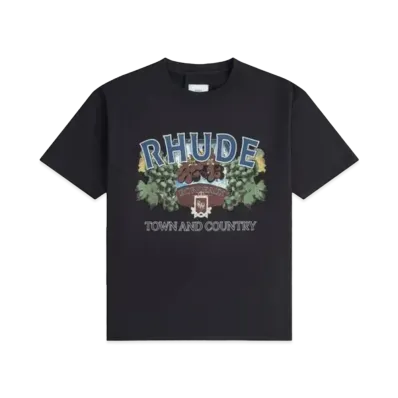 RHUDE Town And Country Tee "Black"