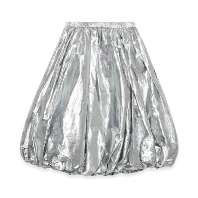 BLACK COMME des GARCONS Metallic Puffball Skirt "Black"