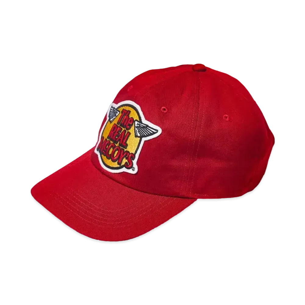 THE REAL McCOY'S Logo Baseball Cap "Red"