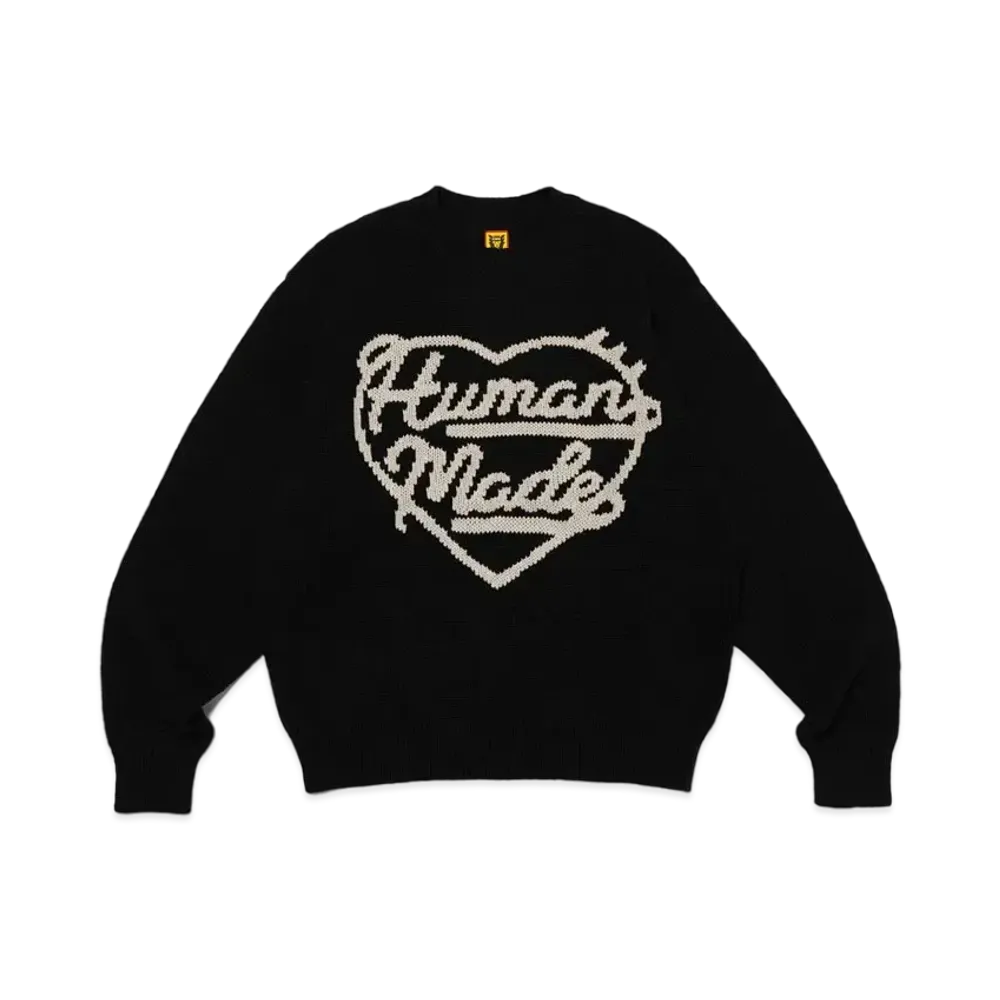 HUMAN MADE Low Gauge Knit Sweater "Black"
