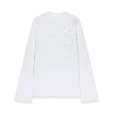 DRIES VAN NOTEN Women's Embroidered Tee "White"