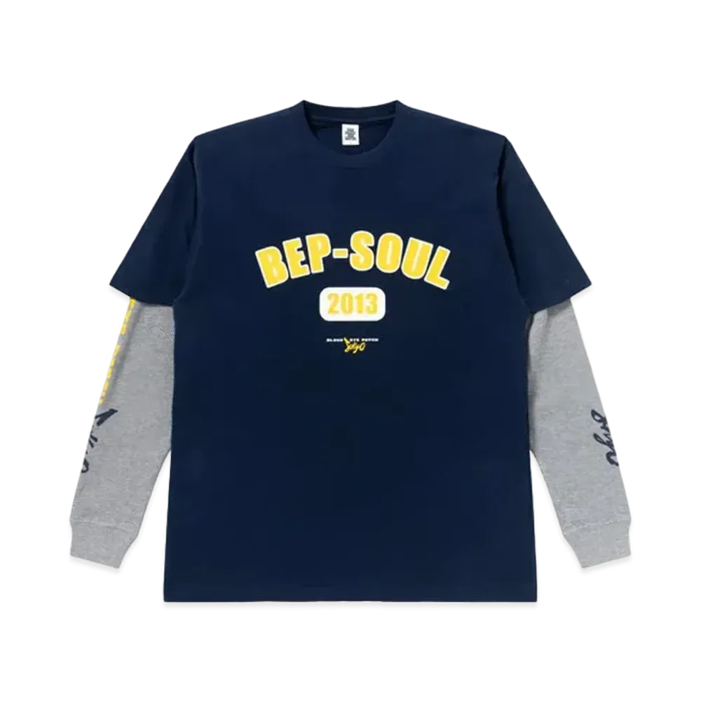 Black Eye Patch BEP Soul Layered L/S Tee "Navy"