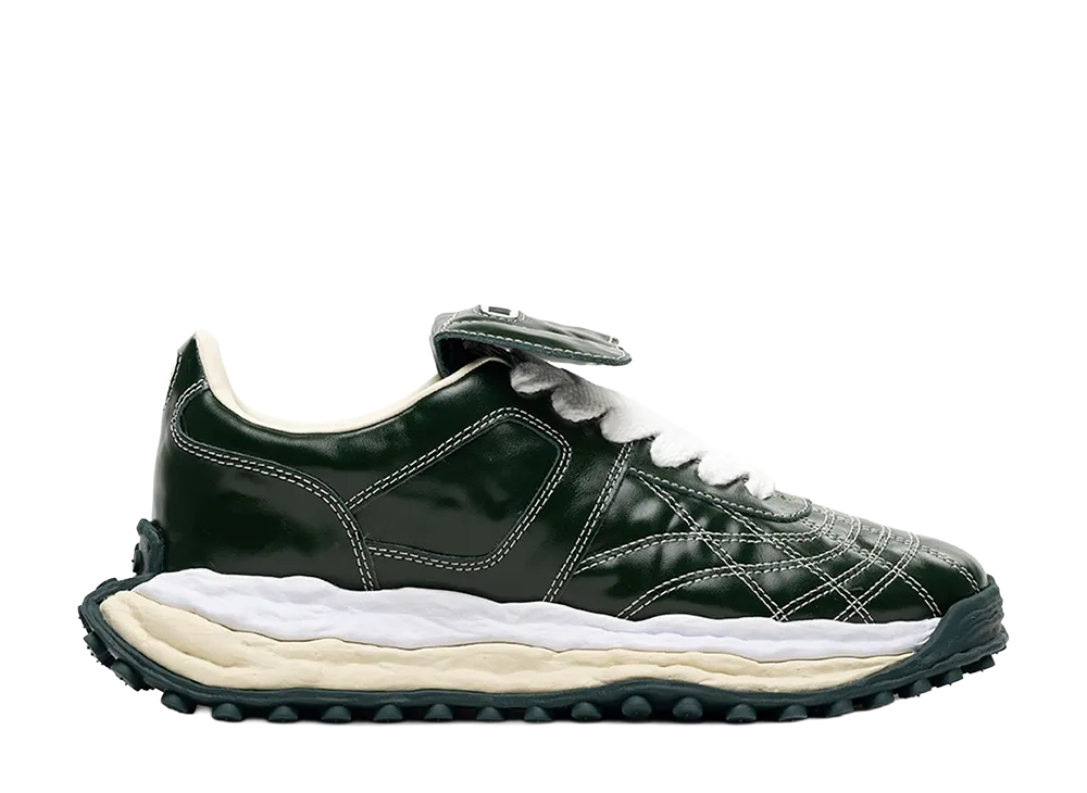 Maison MIHARA YASUHIRO SCOTT OG Sole Wrinkled Leather Low-top Sneaker "Green"