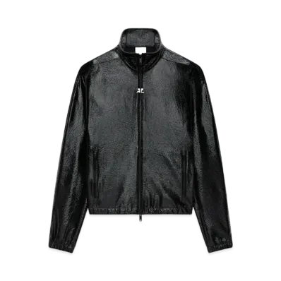 Courreges Tracksuit Vinyl Jacket "Black"