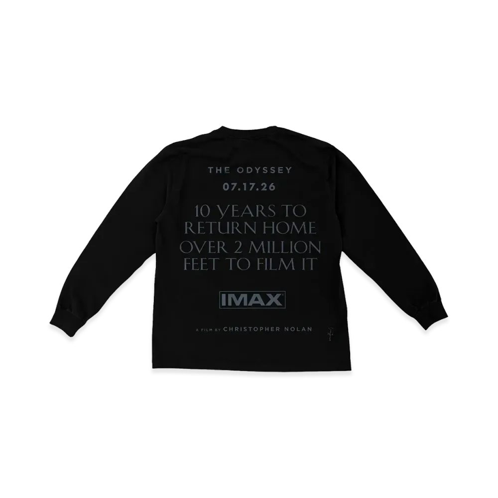 Travis Scott Cactus Jack x The Odyssey Imax 10 Years Longsleeve "Black"
