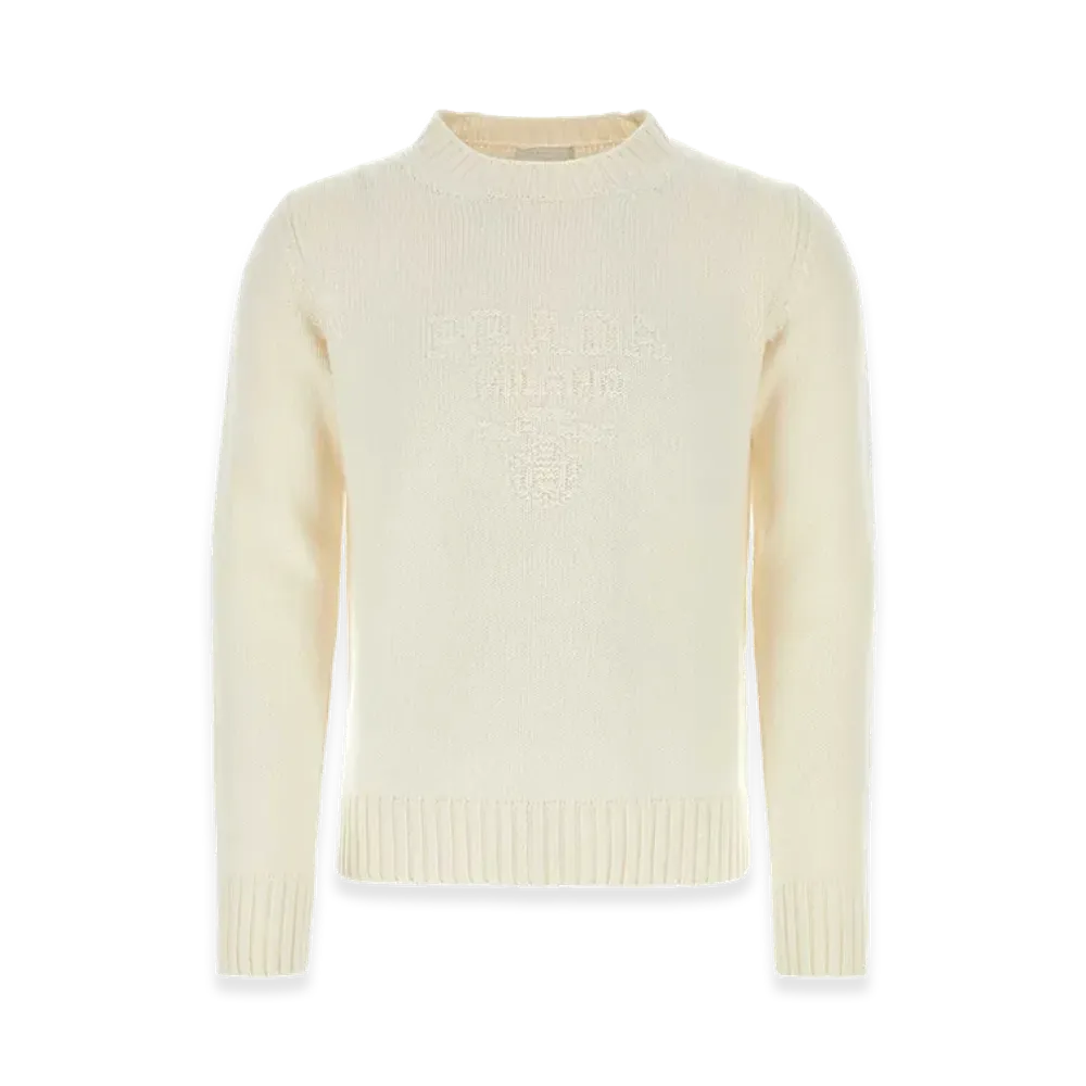 PRADA Wool Blend Sweater "White"