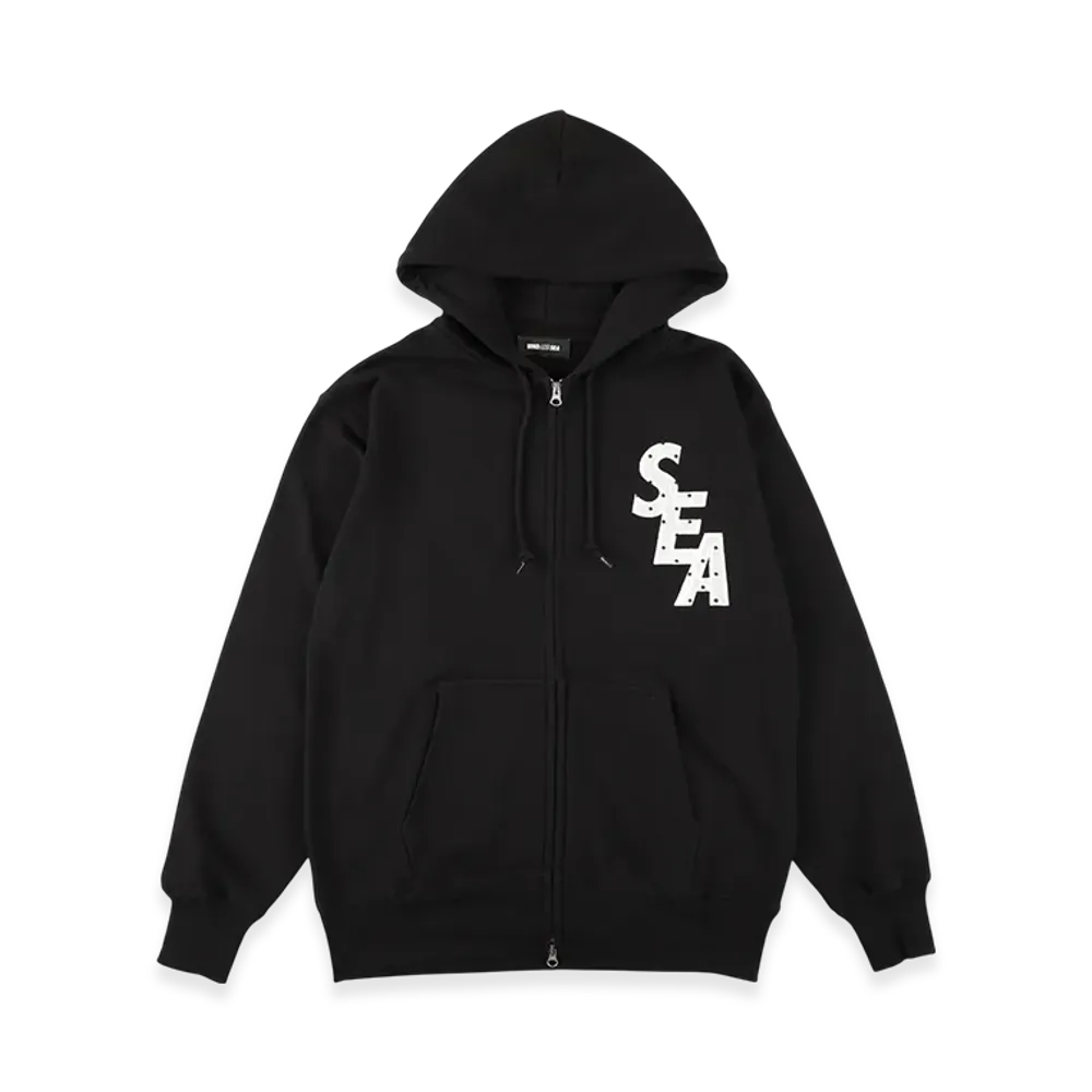 WIND AND SEA Dot Sea Zip Up Sweatshirt "Black"