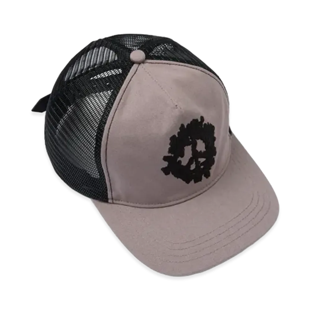 DENIM TEARS Peace Wreath Trucker Hat "Tan"