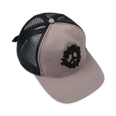 DENIM TEARS Peace Wreath Trucker Hat "Tan"