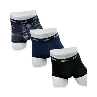 Diesel Three Pack Boxers "Navy Camo"