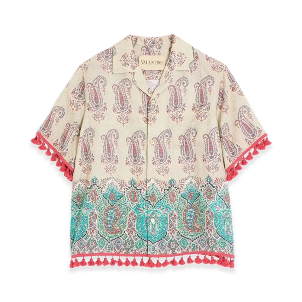 Valentino Voyage Imaginaire Bowling Shirt "Multicolor"