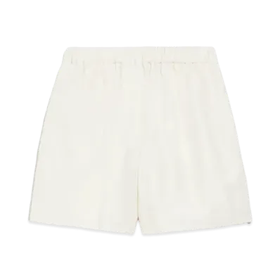 Max Mara Piadena Cotton Shorts "Ivory"
