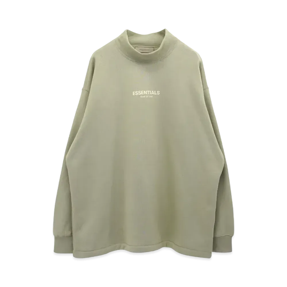 FEAR OF GOD ESSENTIALS LS MOCKNECK "Sea Foam"
