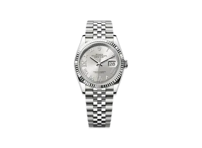 ROLEX Datejust 36 Oystersteel & White Gold "Grey"