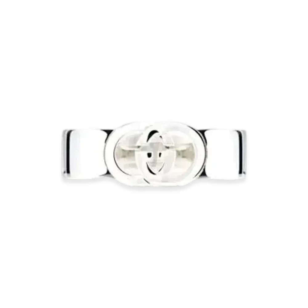 GUCCI Interlocking Ring "Sterling Silver"