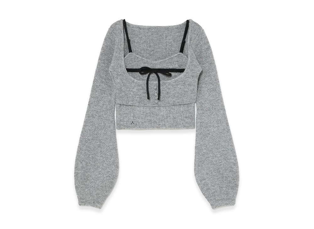 ANDMARY Women's Natalie Ribbon Set "Gray"