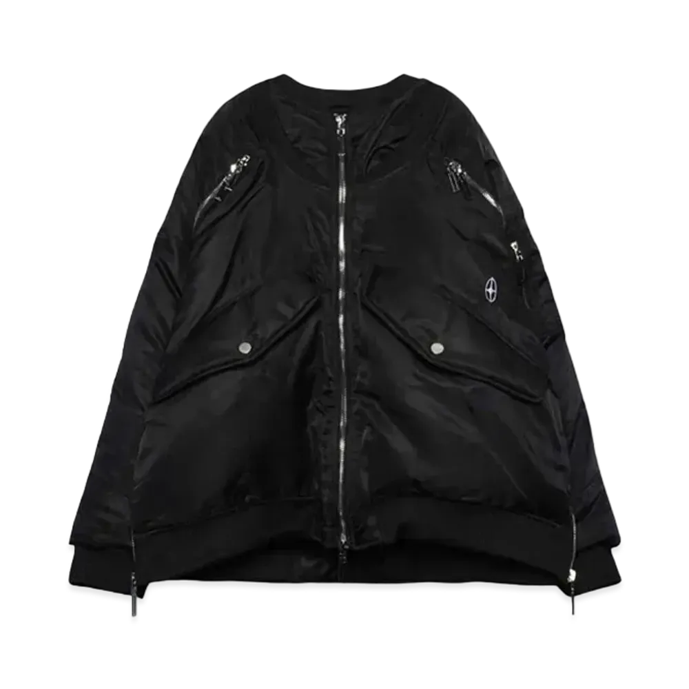T.C.R BY TOUCHER MA-1 PADDED BOMBER JACKET "BLACK"