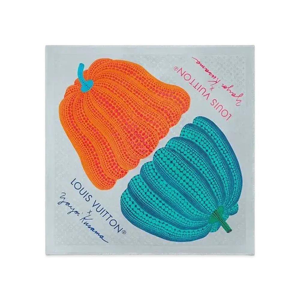 Louis Vuitton x Yayoi Kusama Pumpkin Shawl "Blue"