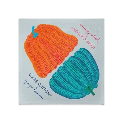 Louis Vuitton x Yayoi Kusama Pumpkin Shawl "Blue"